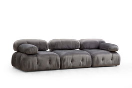 Atelier Del Sofa Bubble Sofá de 3 Plazas Gris Antracita